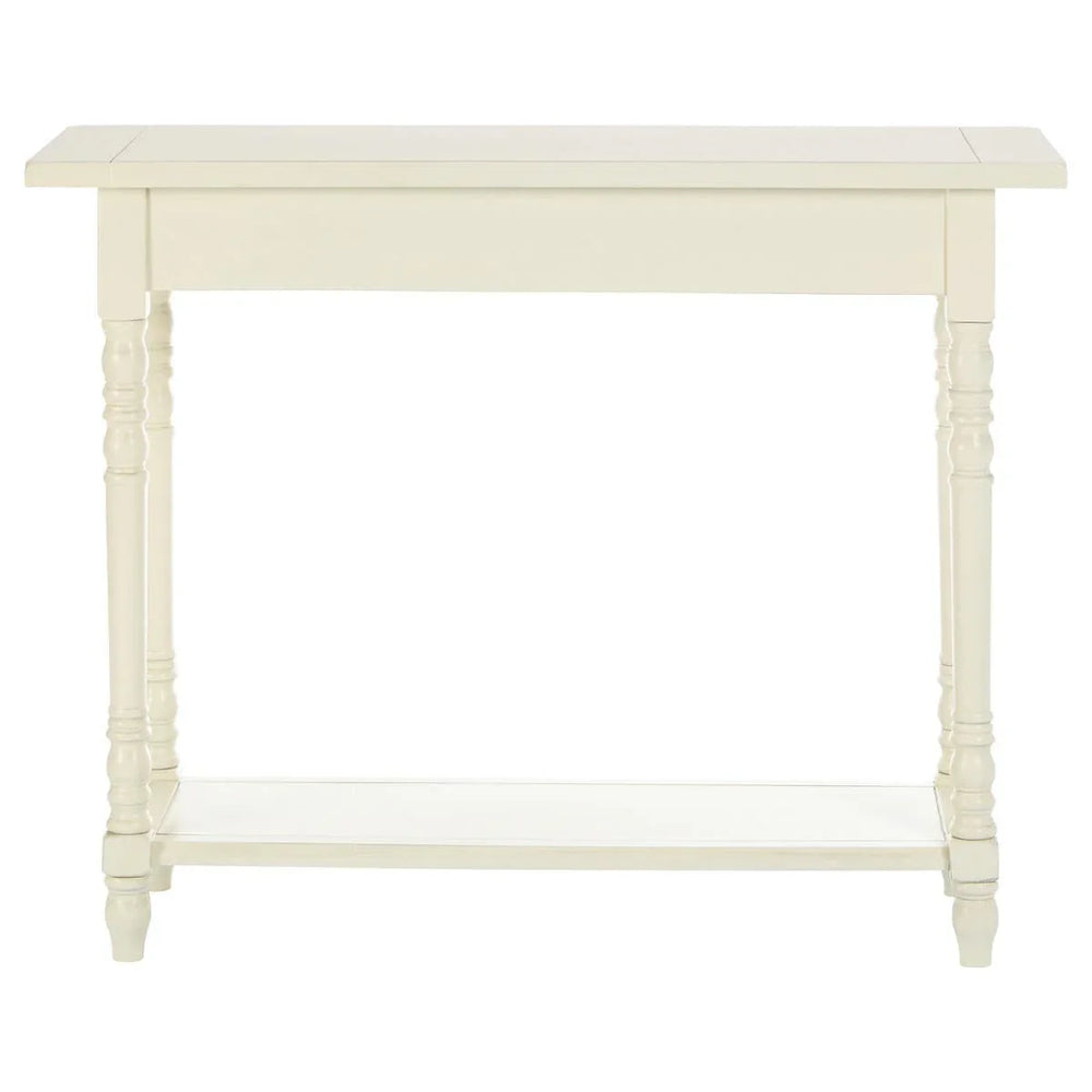 Heritage White Console Table Drawers