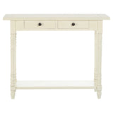 Heritage White Console Table Drawers