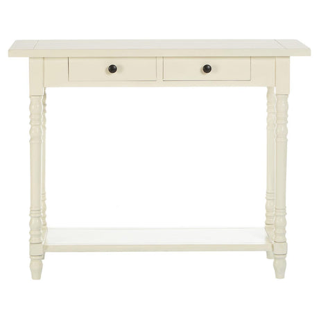 Heritage White Console Table Drawers