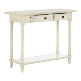 Heritage White Console Table Drawers
