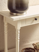 Heritage White Console Table Drawers