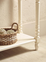 Heritage White Console Table Drawers