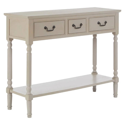 Rustic Grey Wood Console Table