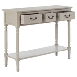 Rustic Grey Wood Console Table