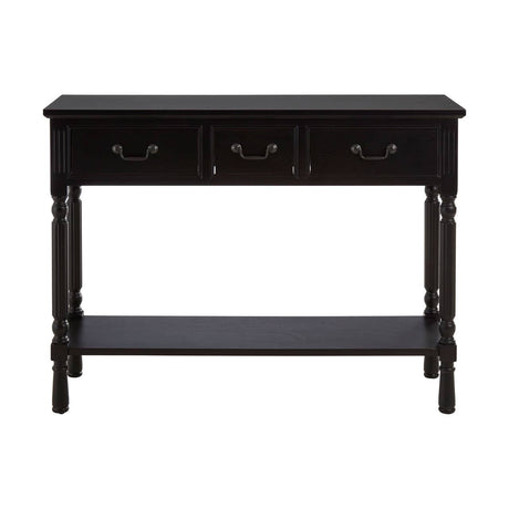 Vintage Black Pine Console Elegant