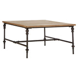 Rustic Square Wood Coffee Table