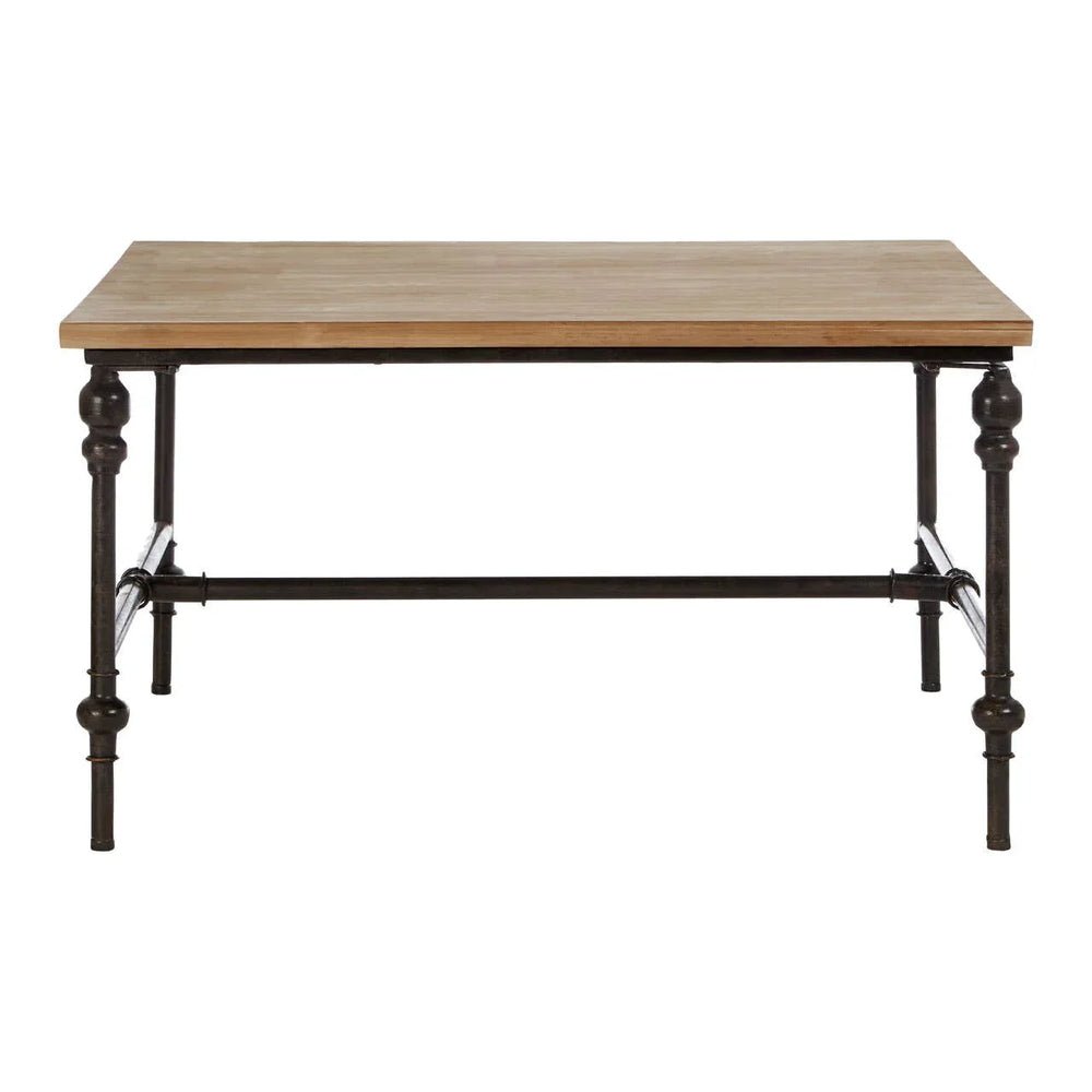 Rustic Square Wood Coffee Table