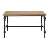 Rustic Square Wood Coffee Table