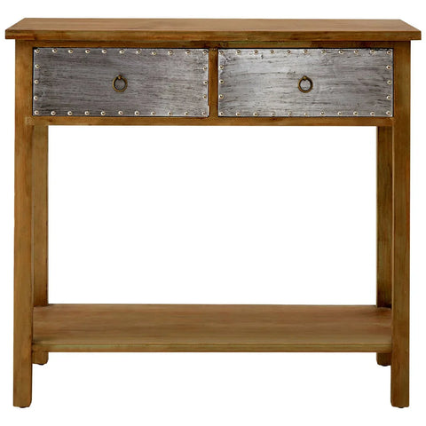 Chic Wood Console Storage Table