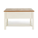 Cream Rattan Coffee Table