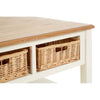 Cream Rattan Coffee Table