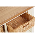 Cream Rattan Coffee Table