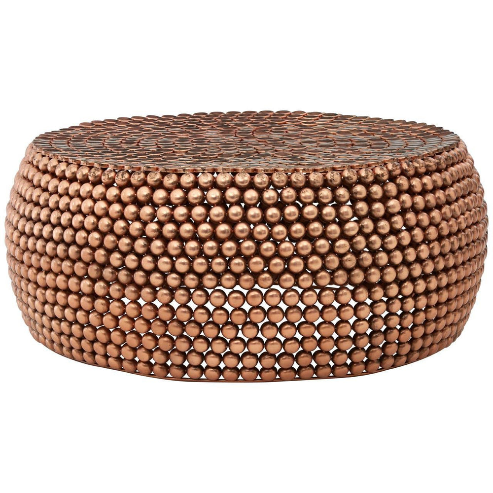 Beaded Iron Copper Coffee Table