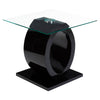 Sleek Glass O Side Table