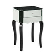 Luxe Mirrored Glass Side Table