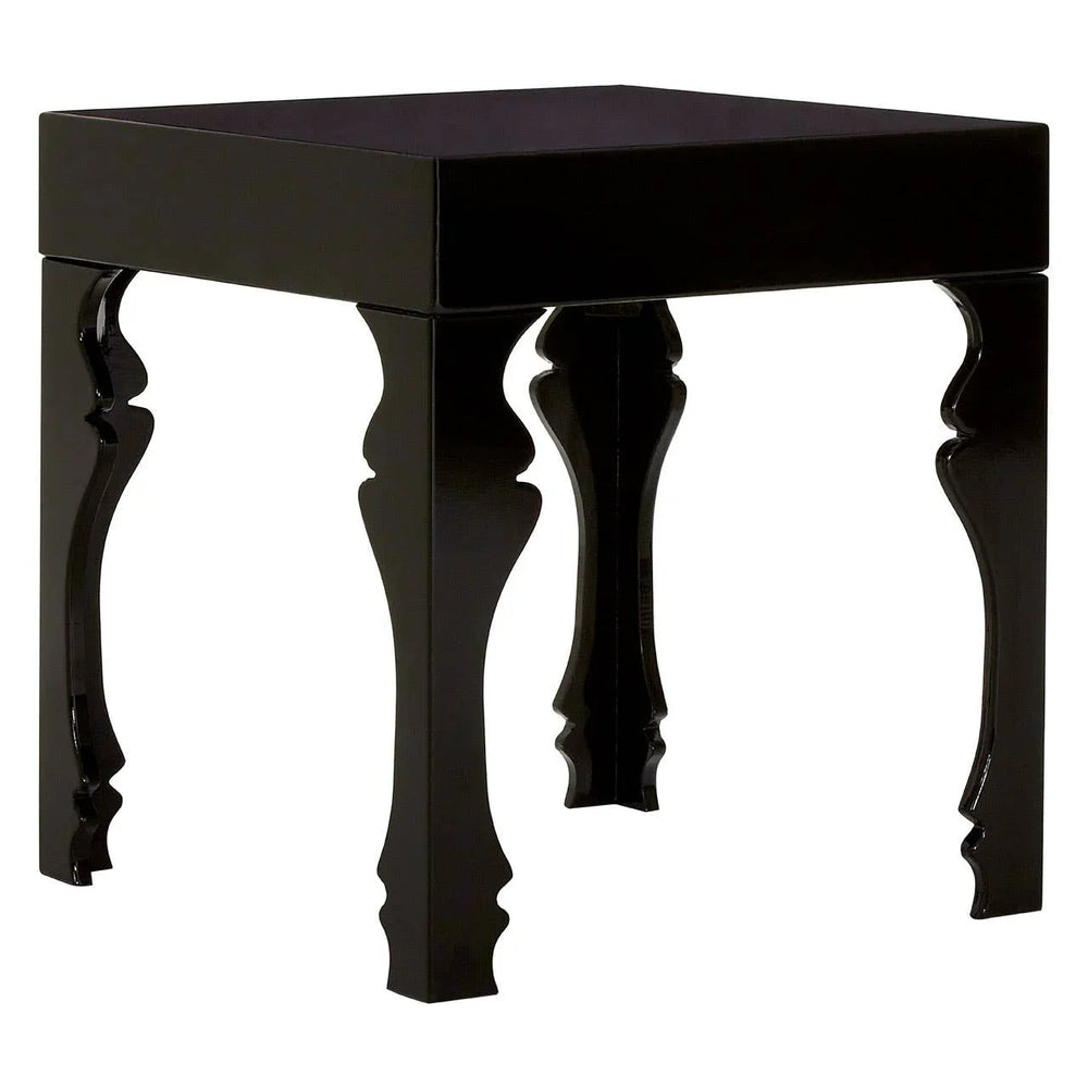 Elegant Black Glossy Side Table
