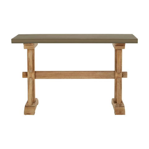 Rustic Grey Wooden Console Table