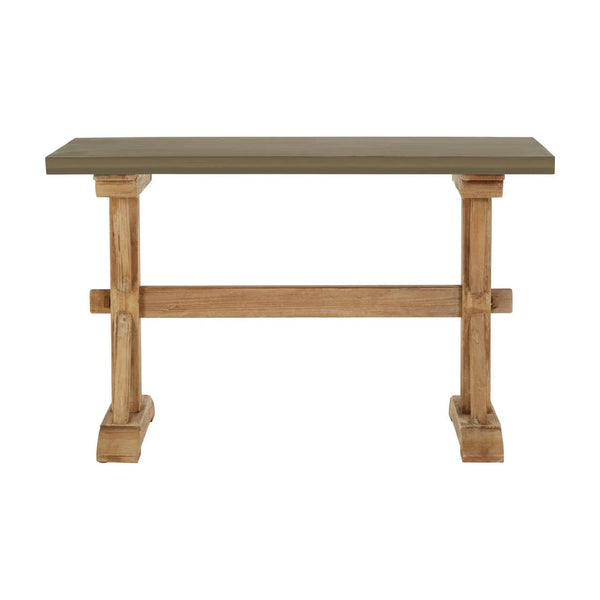 Rustic Grey Wooden Console Table