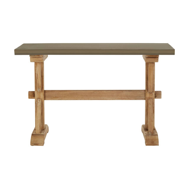 Rustic Grey Wooden Console Table