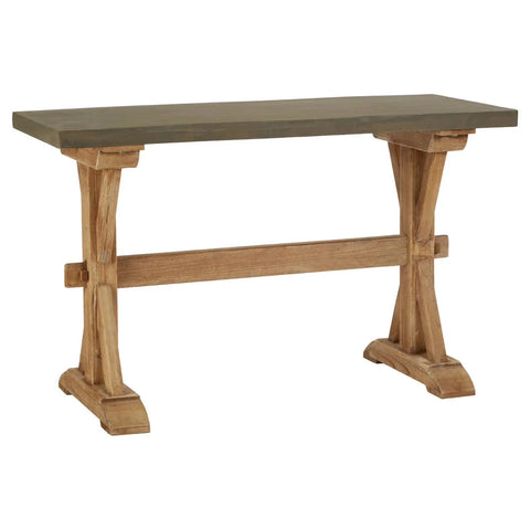 Rustic Grey Wooden Console Table