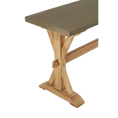 Rustic Grey Wooden Console Table