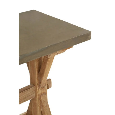 Rustic Grey Wooden Console Table