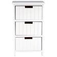 New England White 3 Drawers Chest