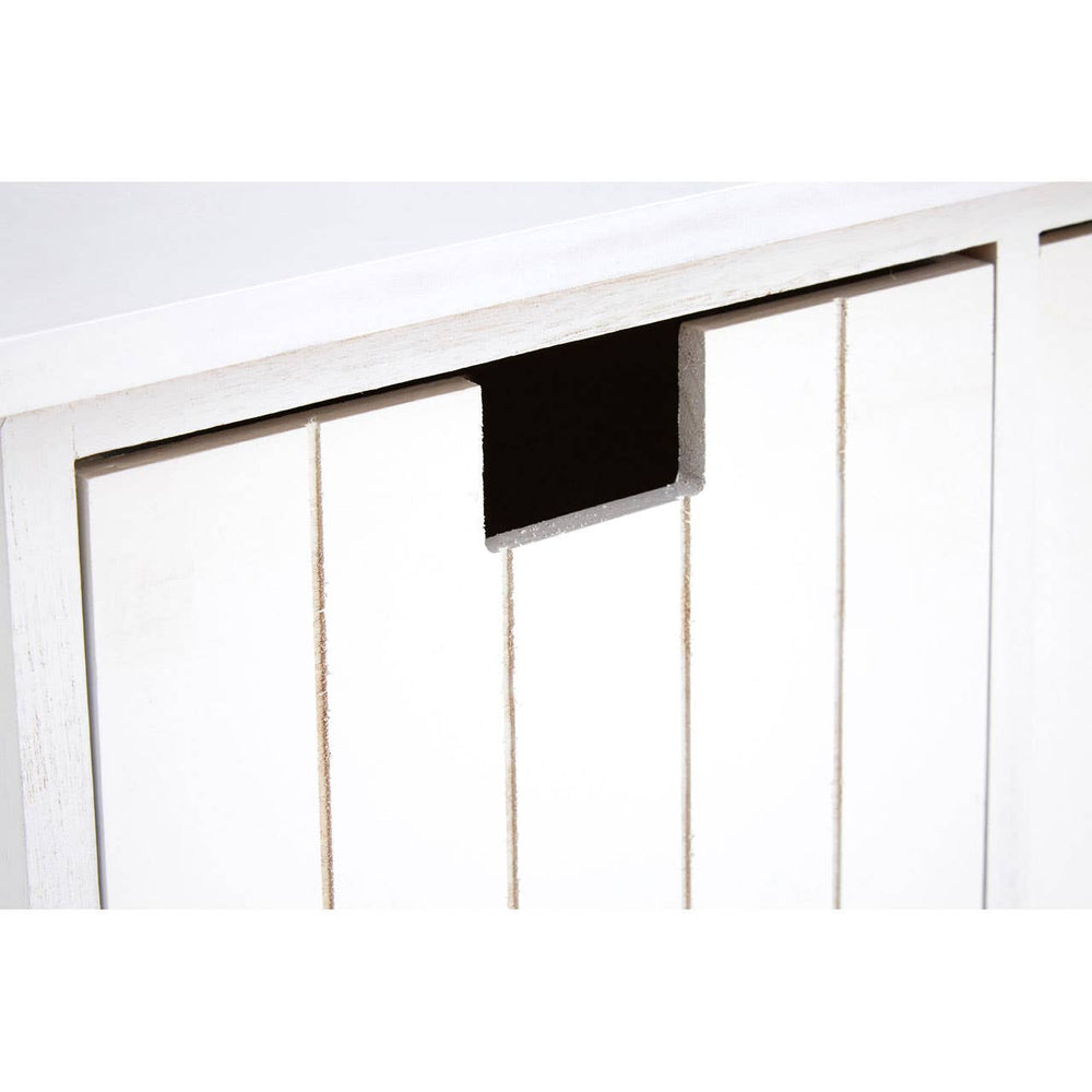 Coastal White Drawer Bench