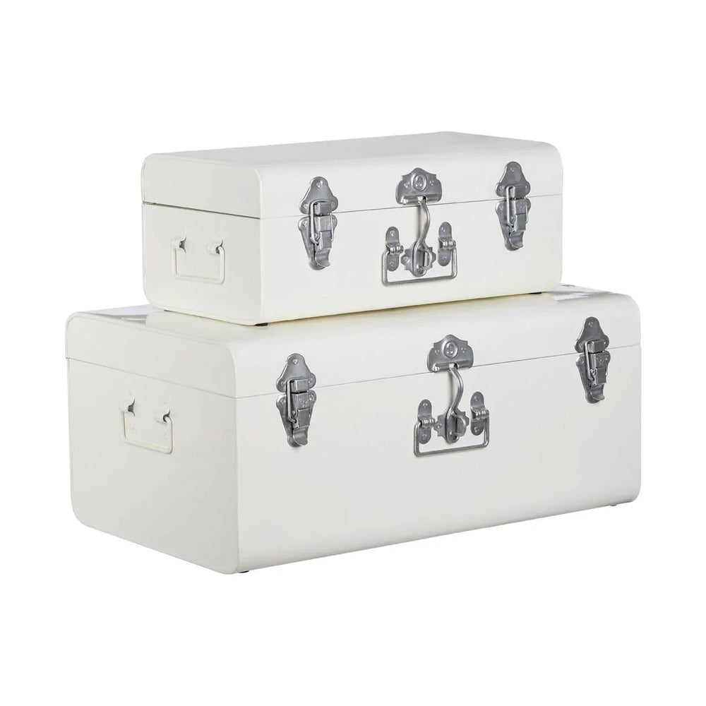 Retro Ivory Storage Trunks