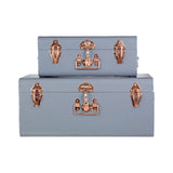 Parley Set of Two Grey Storage Trunks
