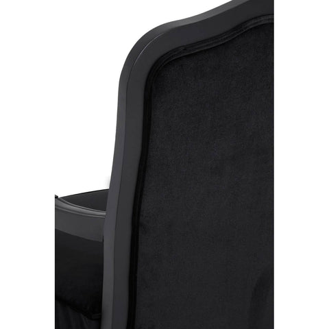 Luxe Black Velvet Chair