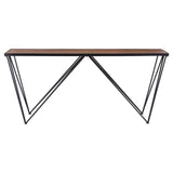 Rustic Iron Wood Console Table