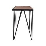 Rustic Iron Wood Console Table