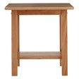 Natural Wood Square Side Table