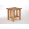 Natural Wood Square Side Table