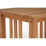 Natural Wood Square Side Table