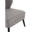 Luxe Greek Key Wingback Chair