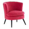 Pink Velvet Accent Chair