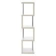 Glossy White Steel Shelf Tower