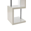 Glossy White Steel Shelf Tower