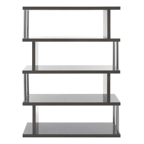 Glossy Grey Maze Shelf
