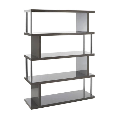 Glossy Grey Maze Shelf