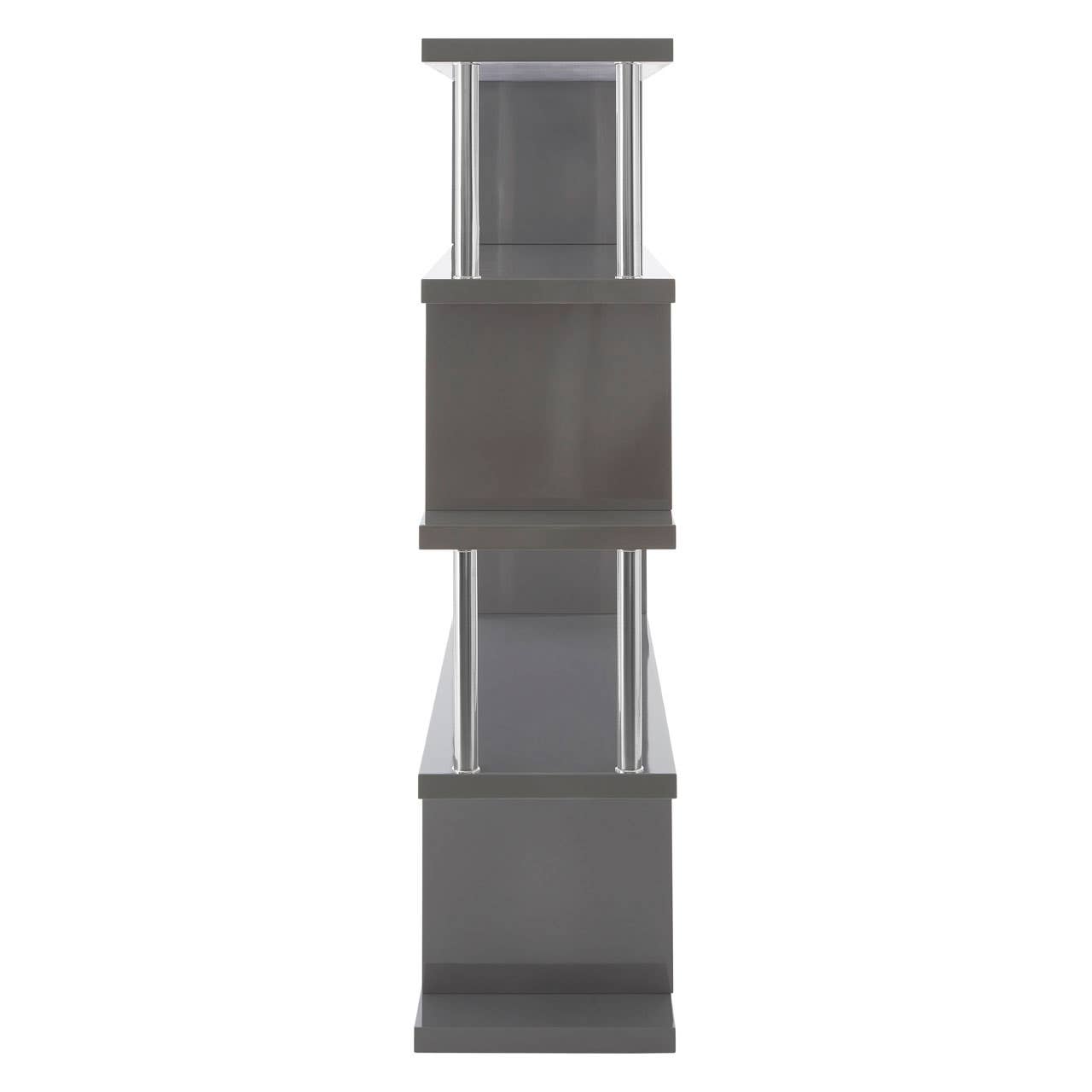 Glossy Grey Maze Shelf