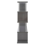 Glossy Grey Maze Shelf