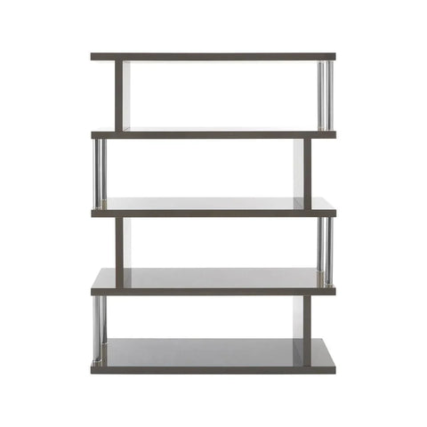 Glossy Grey Maze Shelf