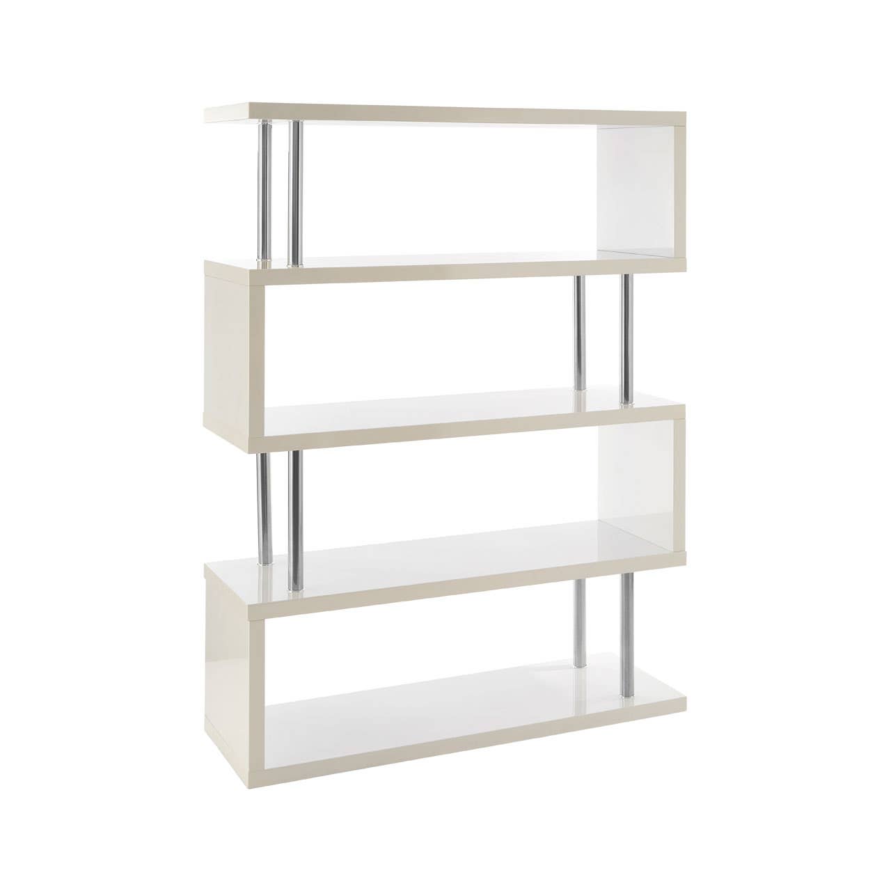 Glossy White Maze Shelf