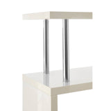 Glossy White Maze Shelf