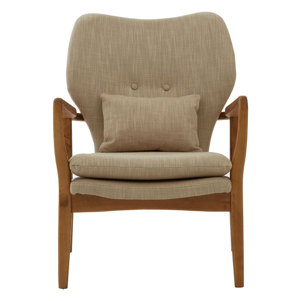 Beige Birch Lounge Chair
