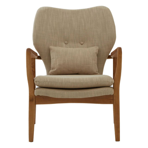 Beige Birch Lounge Chair