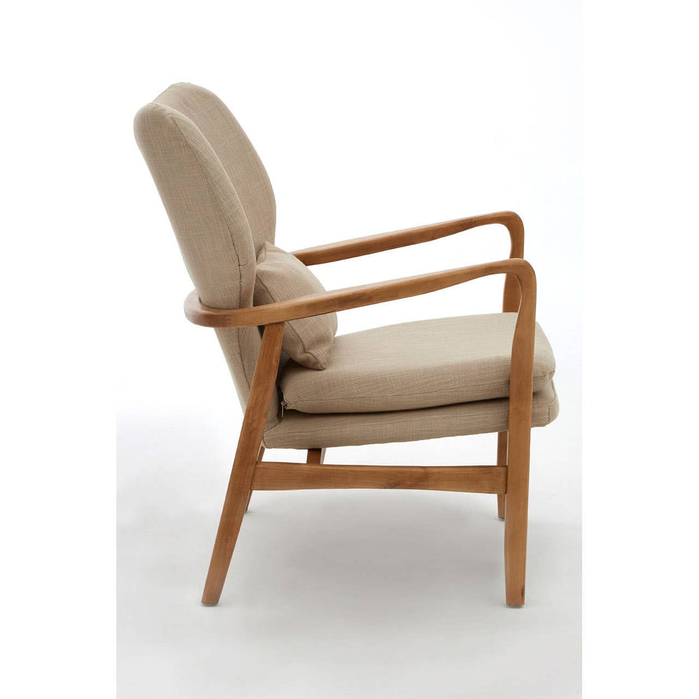 Beige Birch Lounge Chair